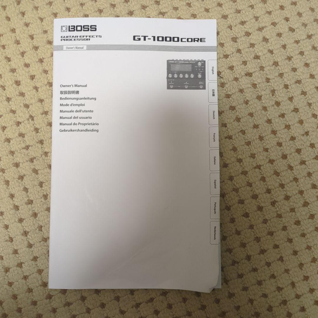 BOSS GT-1000CORE FS-7、ステレオパッチケーブル付き