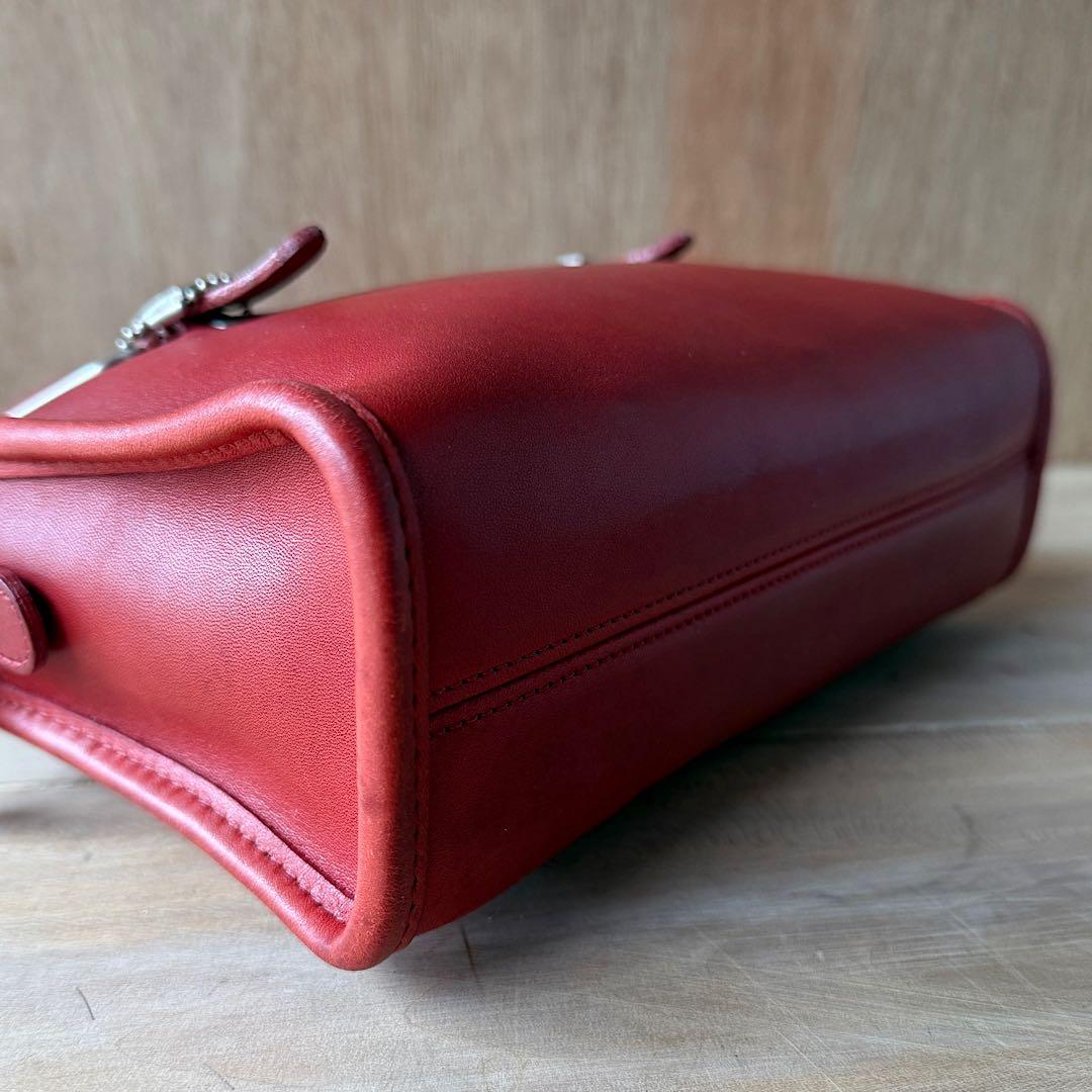 コーチ Vintage coach 9051 SWING ZIP RED バッグ
