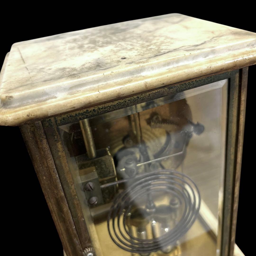 《希少＆入手困難》アンティーク 精工舎大理石水銀振り子ゼンマイ式古時計