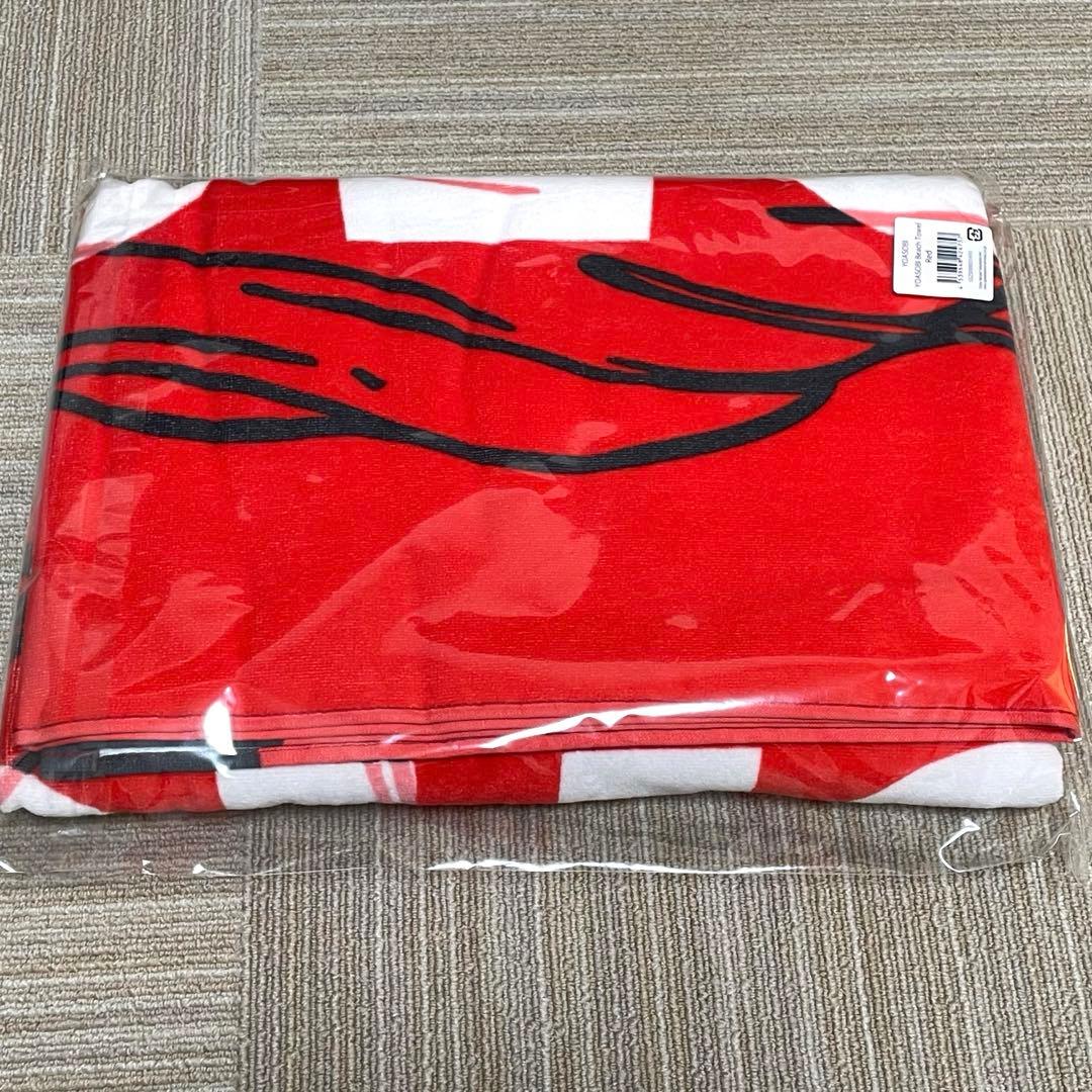 新品 YOASOBI Beach Towel Red ヨアソビ ビーチタオル 赤