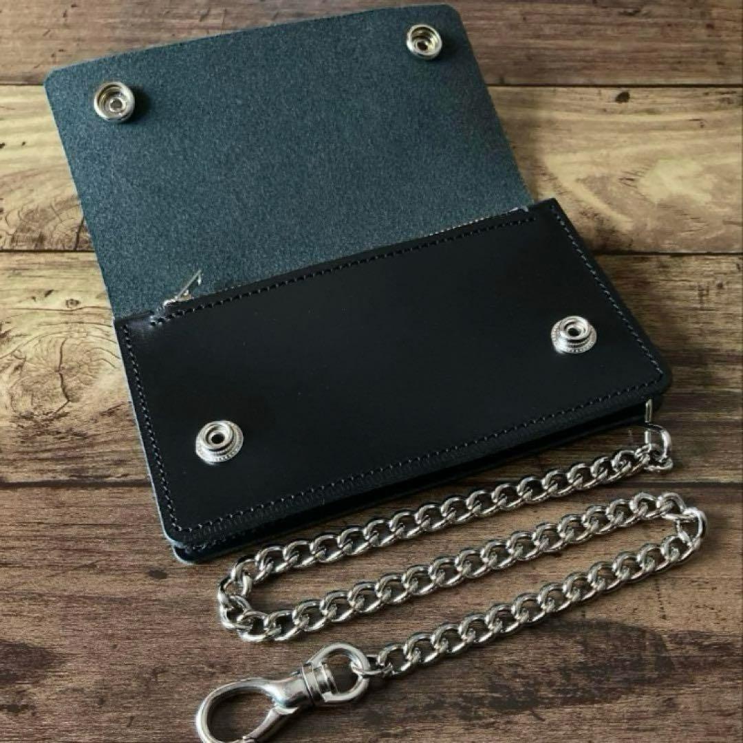 【ガボール】イタリアンレザー トラッカーウォレット6インチ（ミドル）