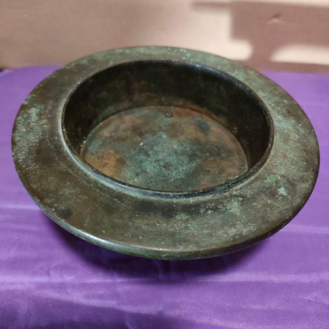 古銅 香炉 3足 中国古玩 明時代 清時代 骨董アンティーク 時代