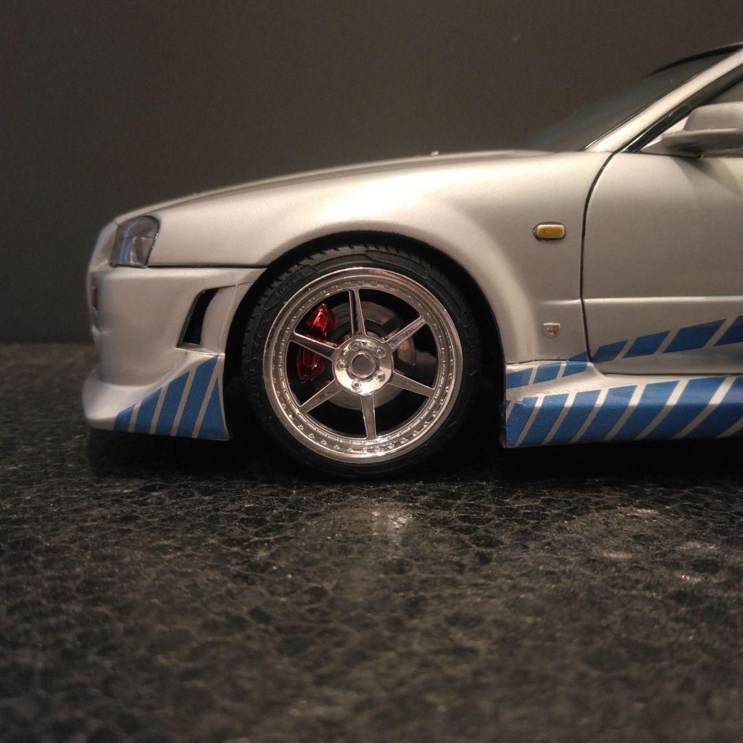 SKYLINE GT-R ワイスピ ブライアン仕様 1/24 アオシマ - メルカリ