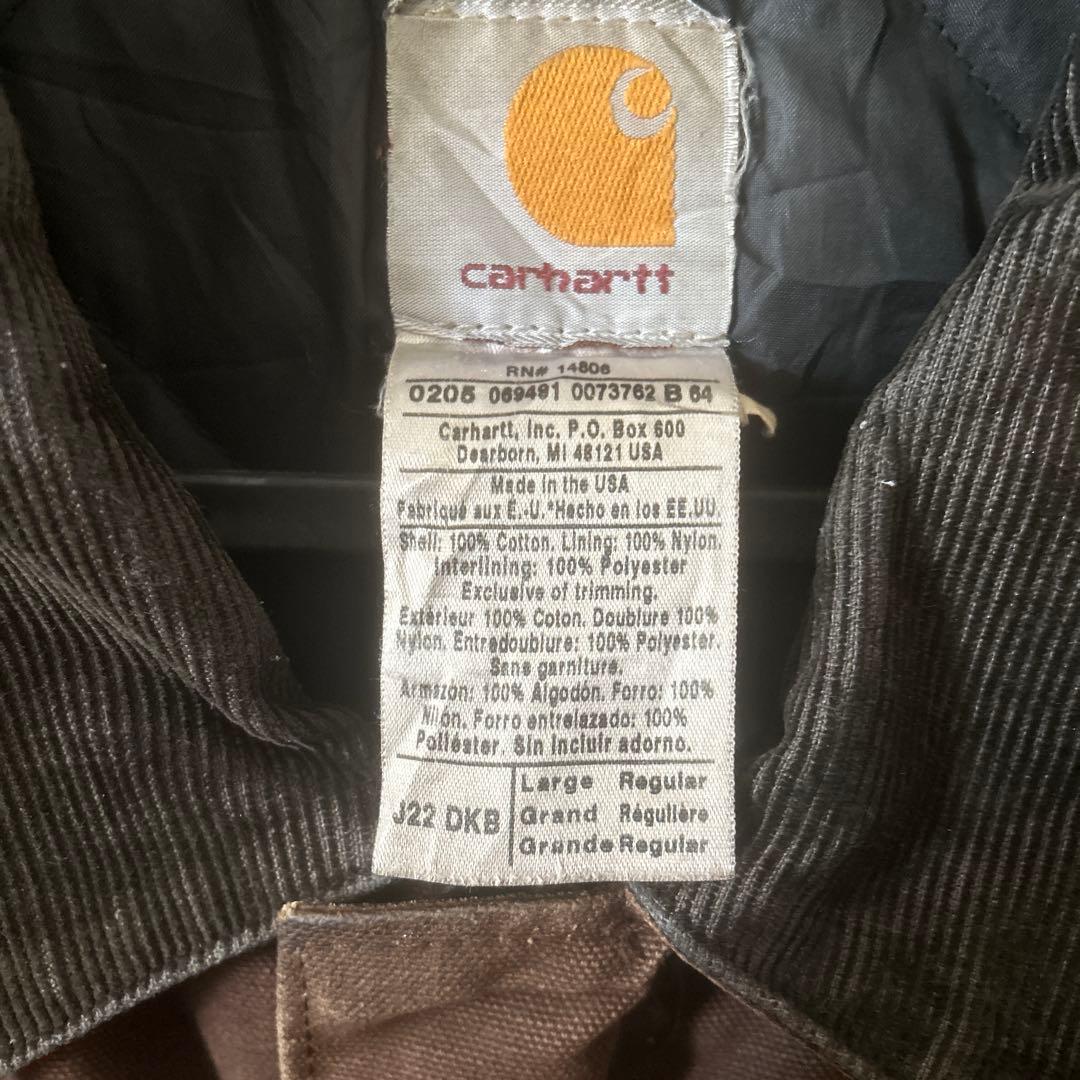 Carhartt ブラウン デトロイドジャケット j22 DKB usa製希少