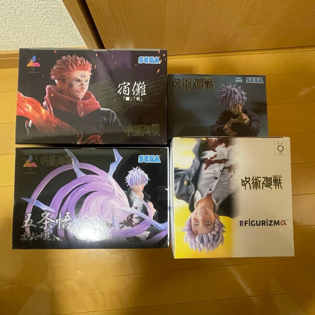 呪術廻戦 フィギュア4点まとめ売り 五条悟 宿儺 新品未開封