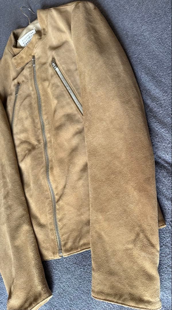 マルジェラ 18AW スエード 48 八の字 ライダースジャケット ビッグ