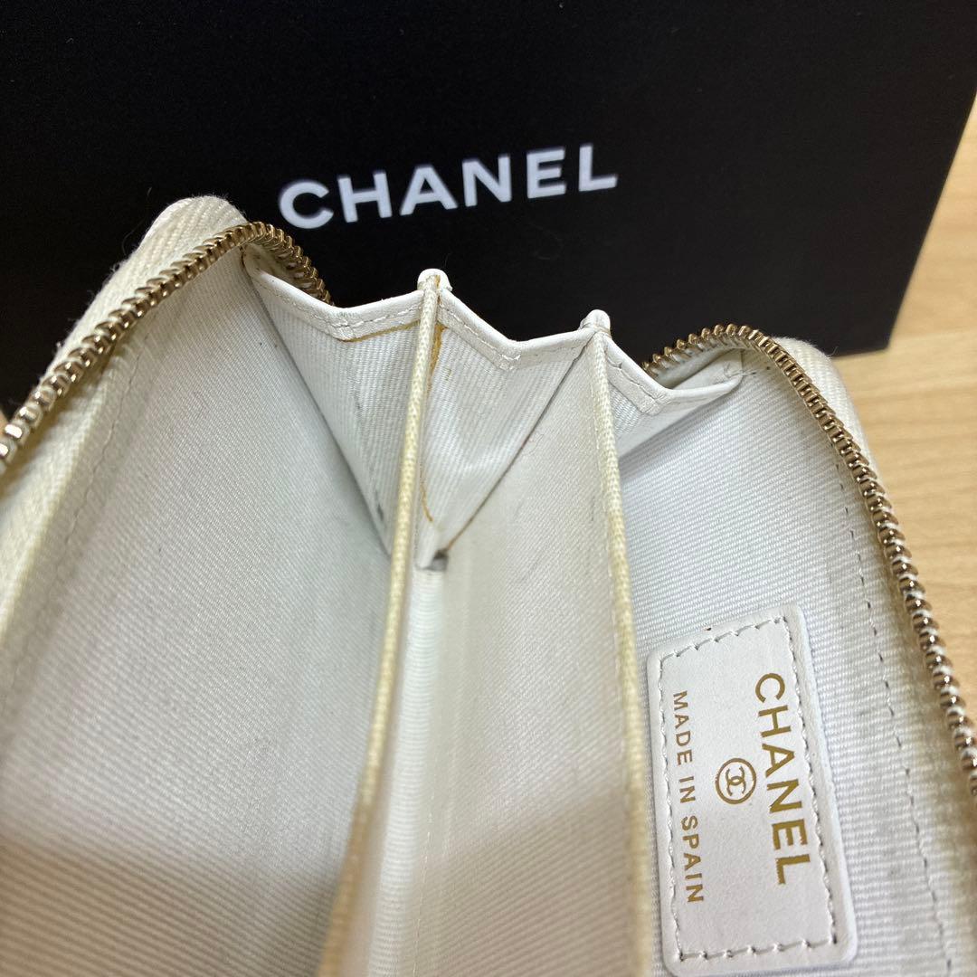 シャネル　ケース　カードケース　キャビアスキン　ココマーク