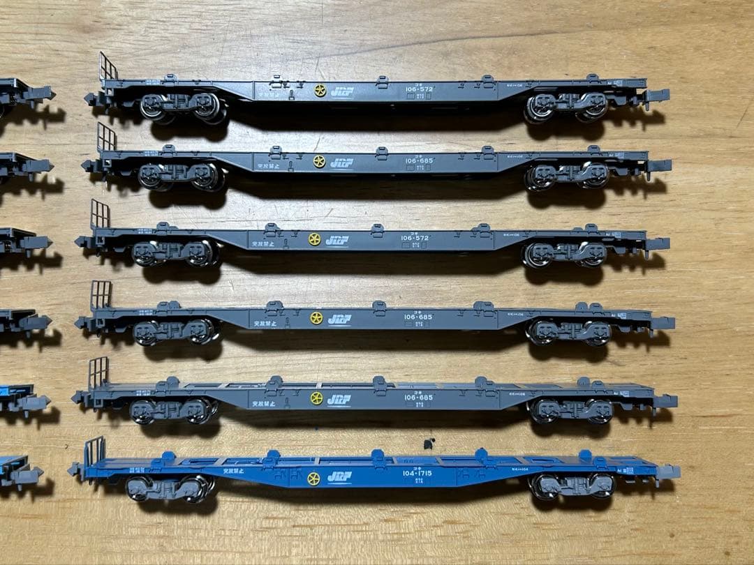 Nゲージ KATO コキ104/コキ106/コキ107 JRFマーク有 12両