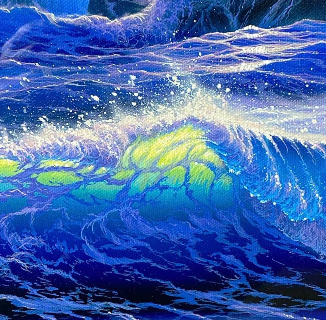 美品】ラッセン 版画 『ムーンリットセレニティ』キャンバース・エー