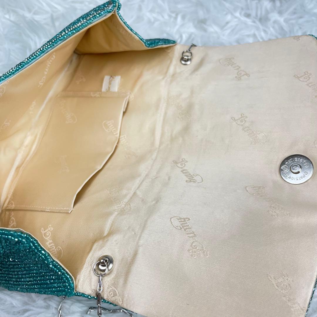 LUMY ルミー✨皇室御用達極美品はしもと パーティバッグ✨ビーズバッグ✨高級