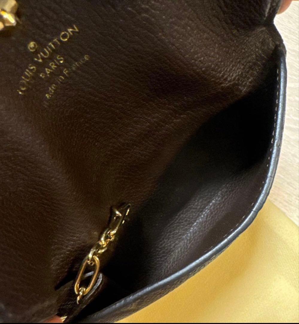 ルイヴィトン LVポシェット クレ アンプラント ブラウン 小銭入れ