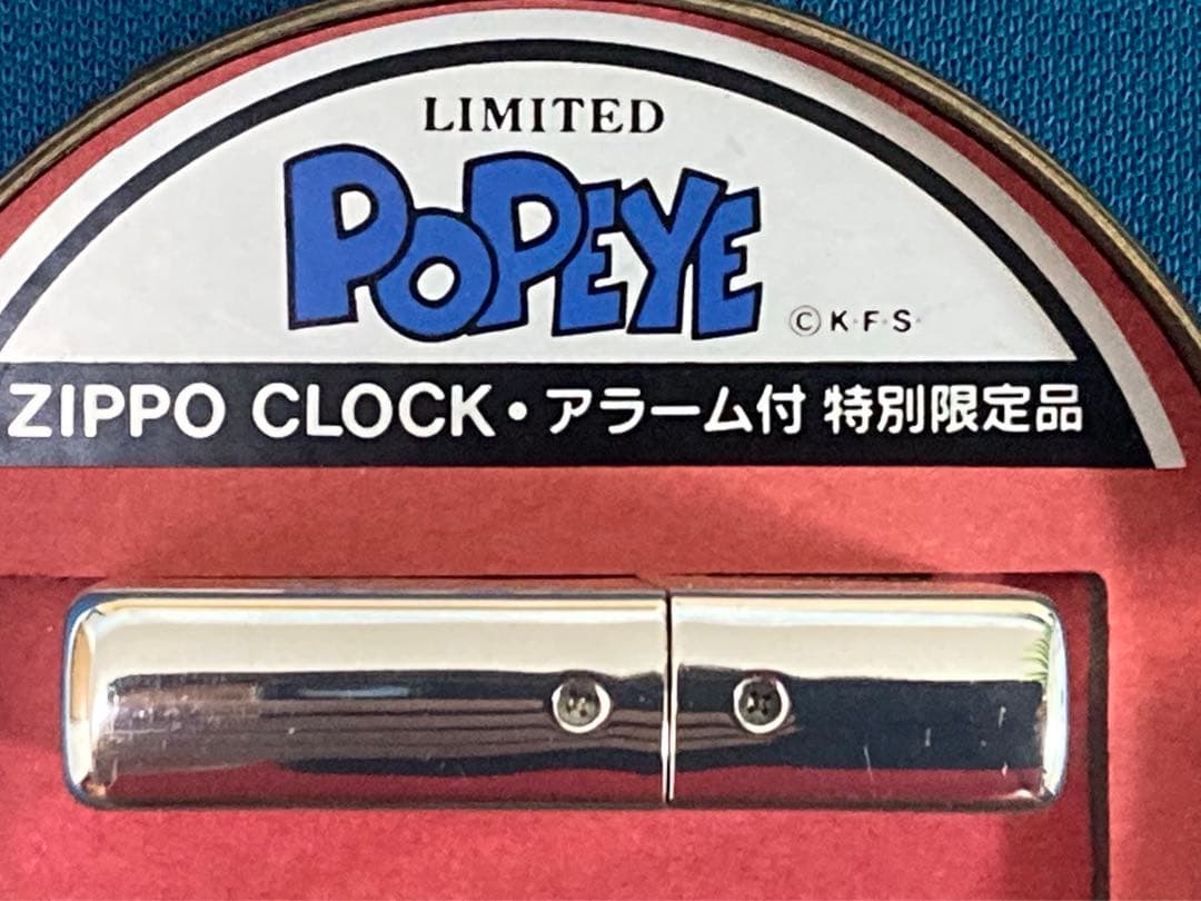 zippo ポパイ 時計 稼働中 。分解掃除済みR5.12