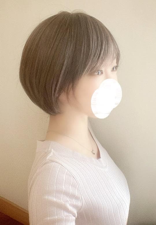 リネアストリア　天使シリーズ　人毛MIX「約束のショート」S　チョコブラウン