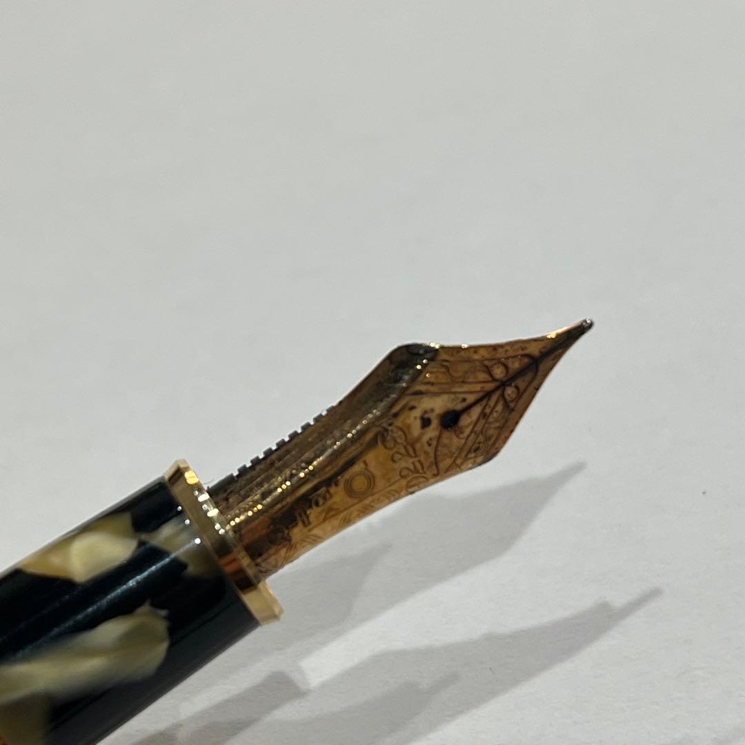 レア品！プラチナ #3776 センチュリー ペン先750 k18マーブル 万年筆