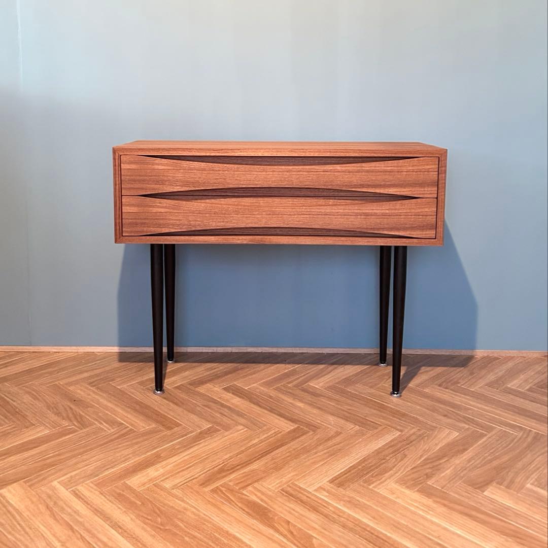 k*k様 ミッドセンチュリー ビンテージ チーク無垢 ウッドシェルフ k*k