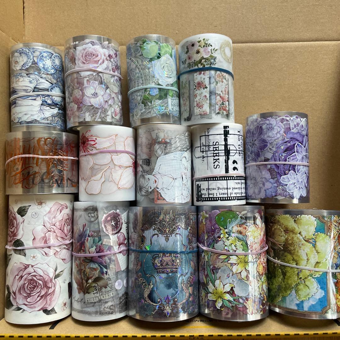 海外マステ まとめ売り 装飾 14巻セット