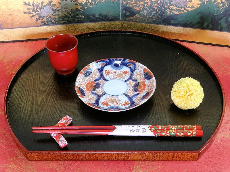 古伊万里　金襴手　花鳥紋に鳳凰の図　４寸皿　５枚　D047AS-DBu