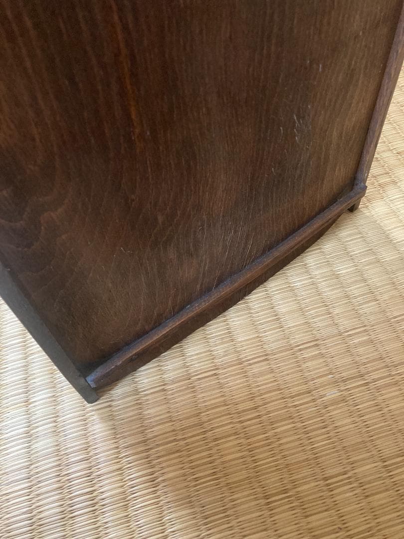 昭和レトロ ロールトップ 木製小物チェスト / 文箱 / 蛇腹式収納