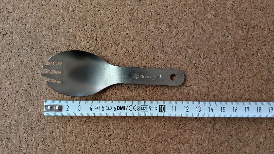 【 peak】 チタン製先割れスプーン　ショート