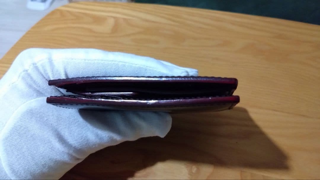 ガンゾ（GANZO）エイボン　芯通し　二つ折り財布（ダークブラウン）