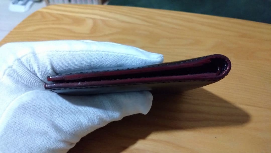 ガンゾ（GANZO）エイボン　芯通し　二つ折り財布（ダークブラウン）