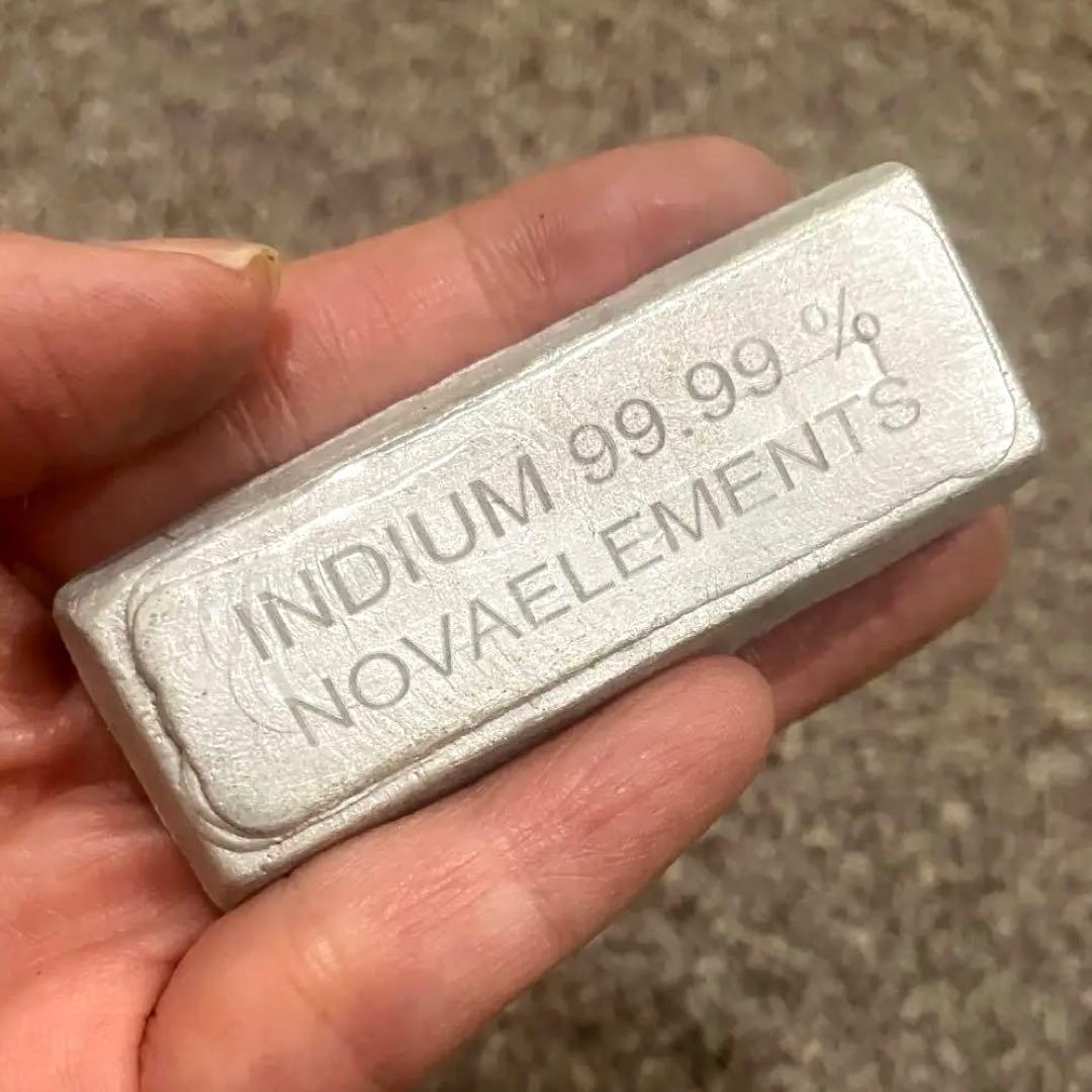 希少 インジウム インゴット100g レアメタル 元素標本 indium - メルカリ