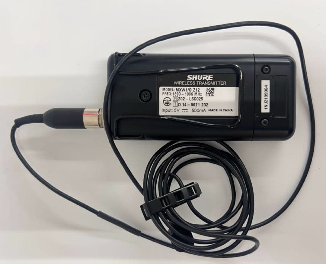 SHURE シュア MXW1/O Z12 ハイブリッド ボディパック型送信機