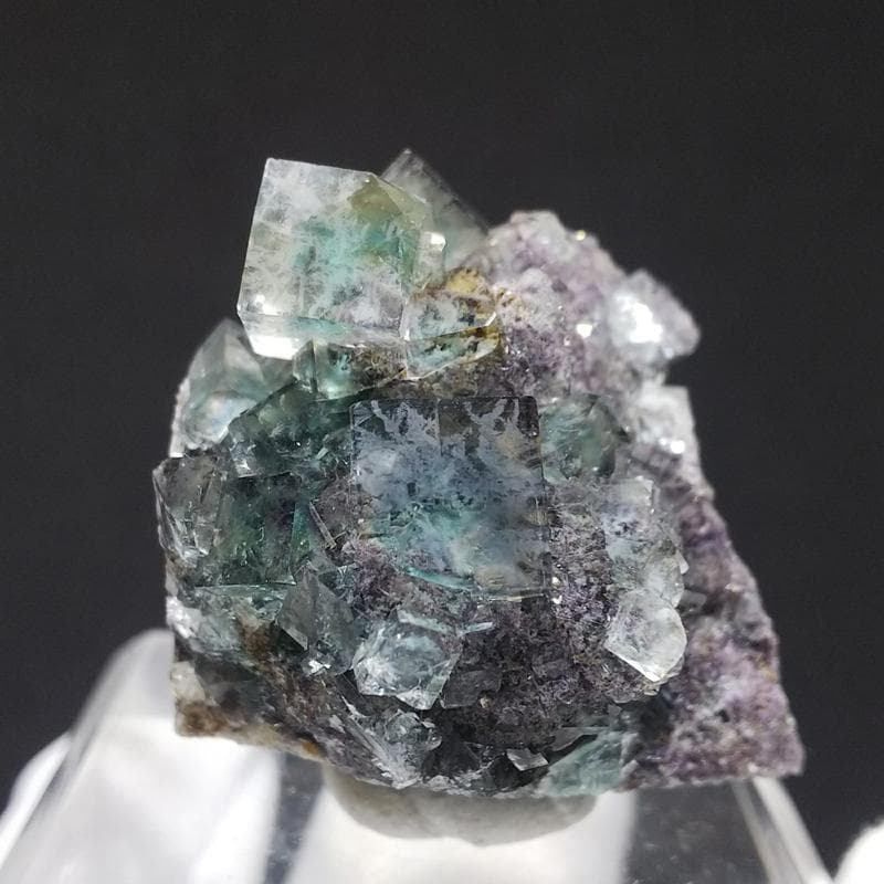 451 オコルス鉱山 フローライト クリア×ブルーグリーン 蛍石 451