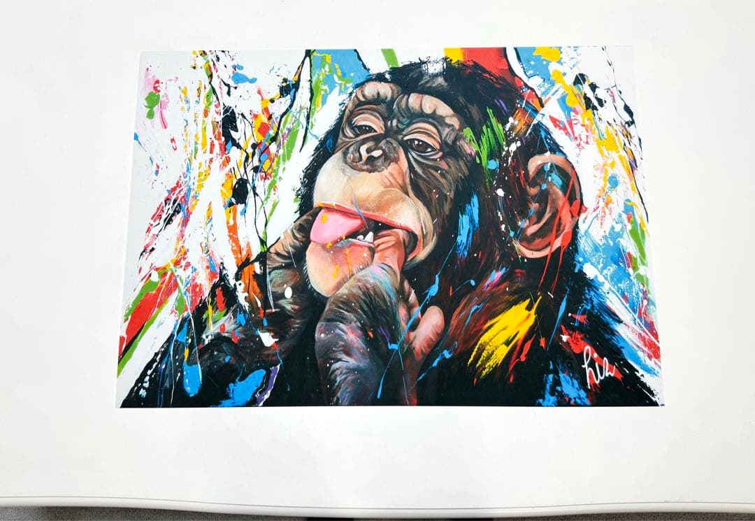 No.165フレーム付きキャンバスアート　ブランドアートポスター　バンクシー