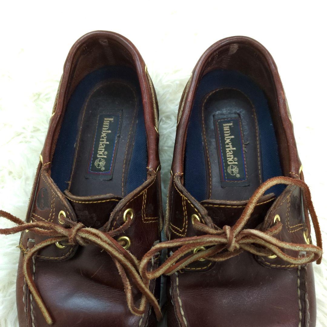 ティンバーランド　デッキシューズ　モカシン　25.5cm　レザー　モカブラウン