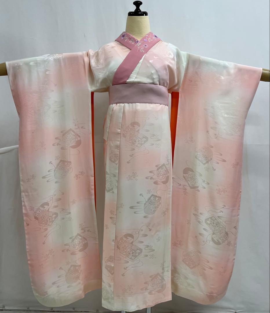 振り袖 フルセット 別誂長襦袢付 成人式 絞り入り 金彩加工 刺繍入り 630