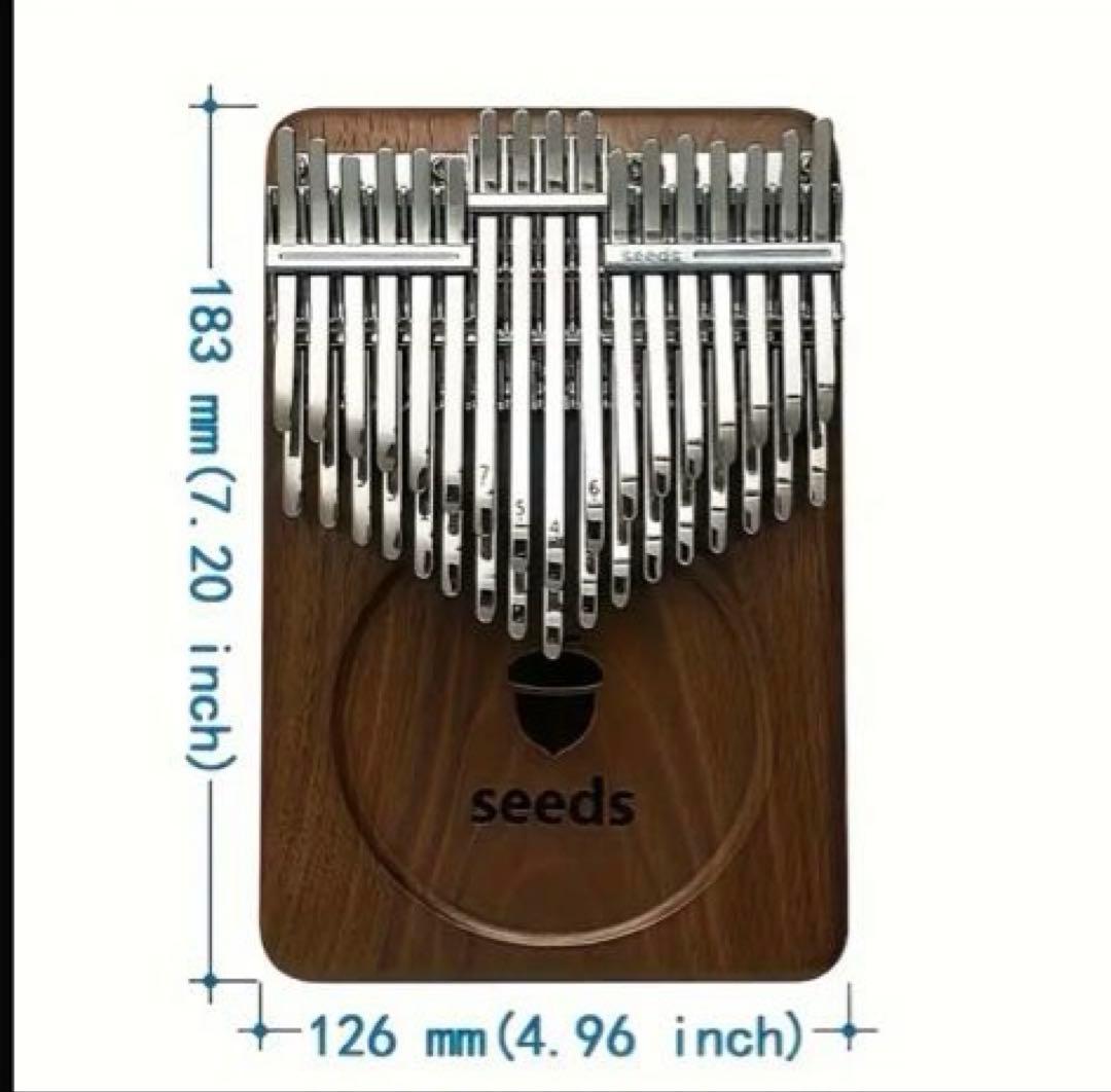 34鍵盤　34キー　カリンバ C調　半音付き 親指ピアノ
