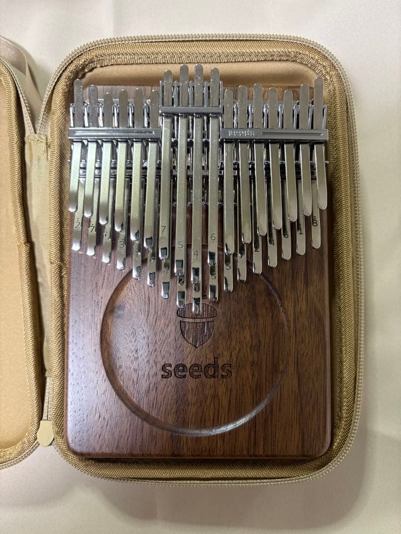 34鍵盤　34キー　カリンバ C調　半音付き 親指ピアノ