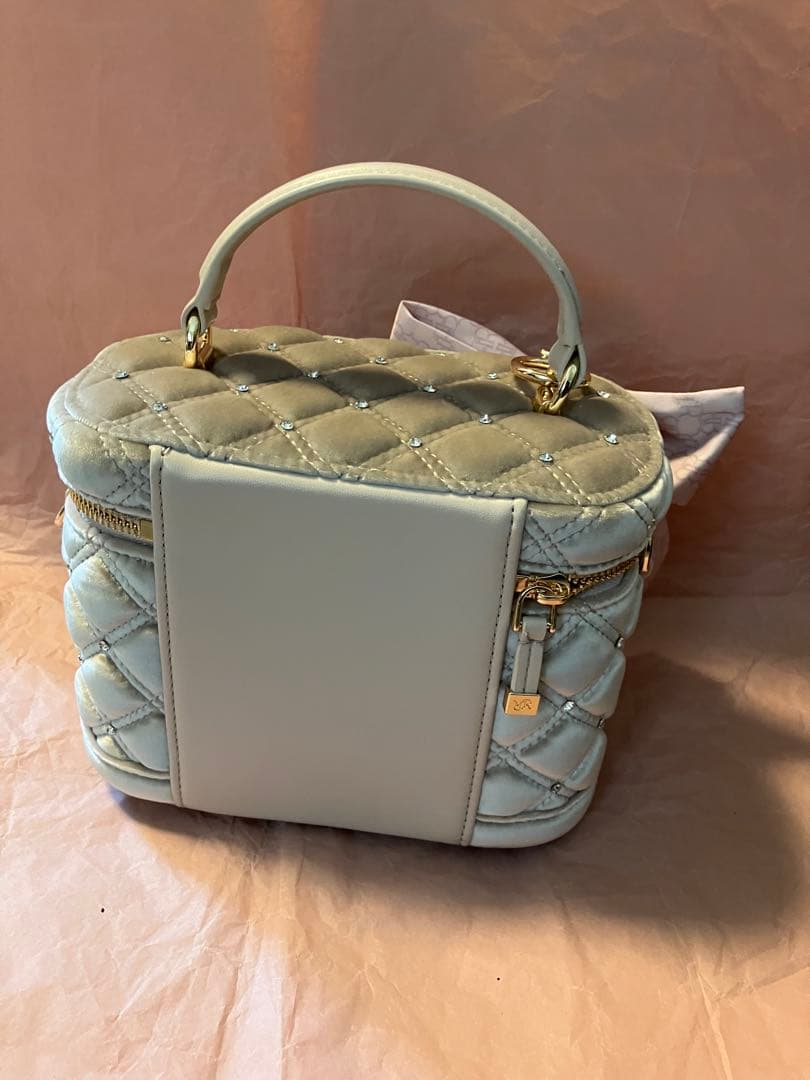 2WAY リボンチャームキルティングバニティバッグ　RANDA ピンク