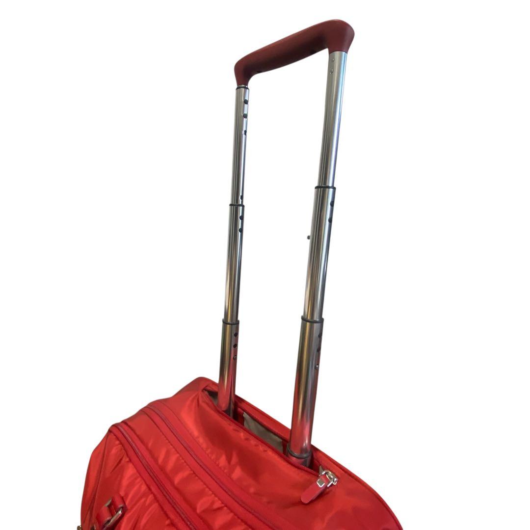 希少美品 サムソナイト キャリーケース 機内持ち込み 赤 4輪 収納ハンドル