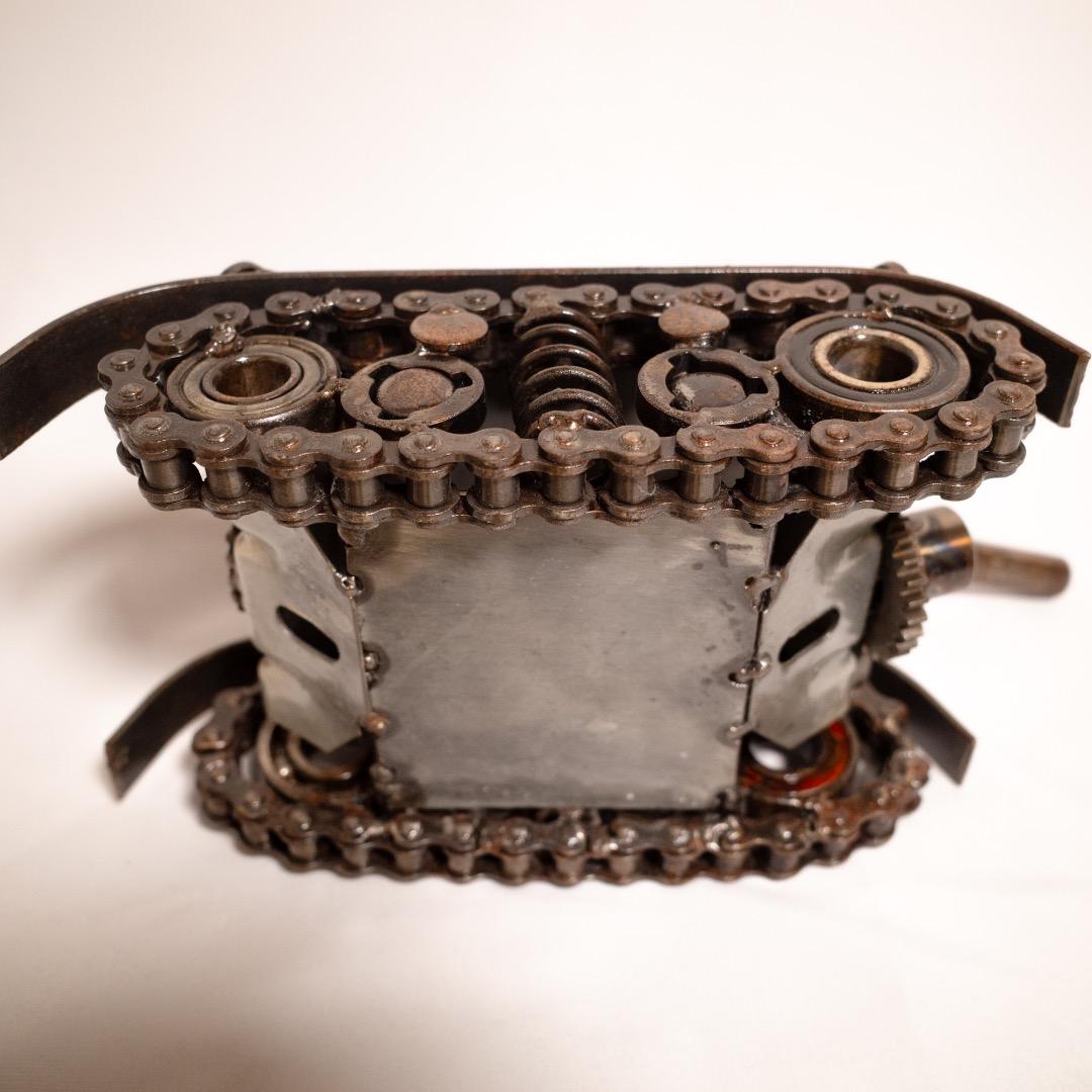 廃材アート 戦車 鉄