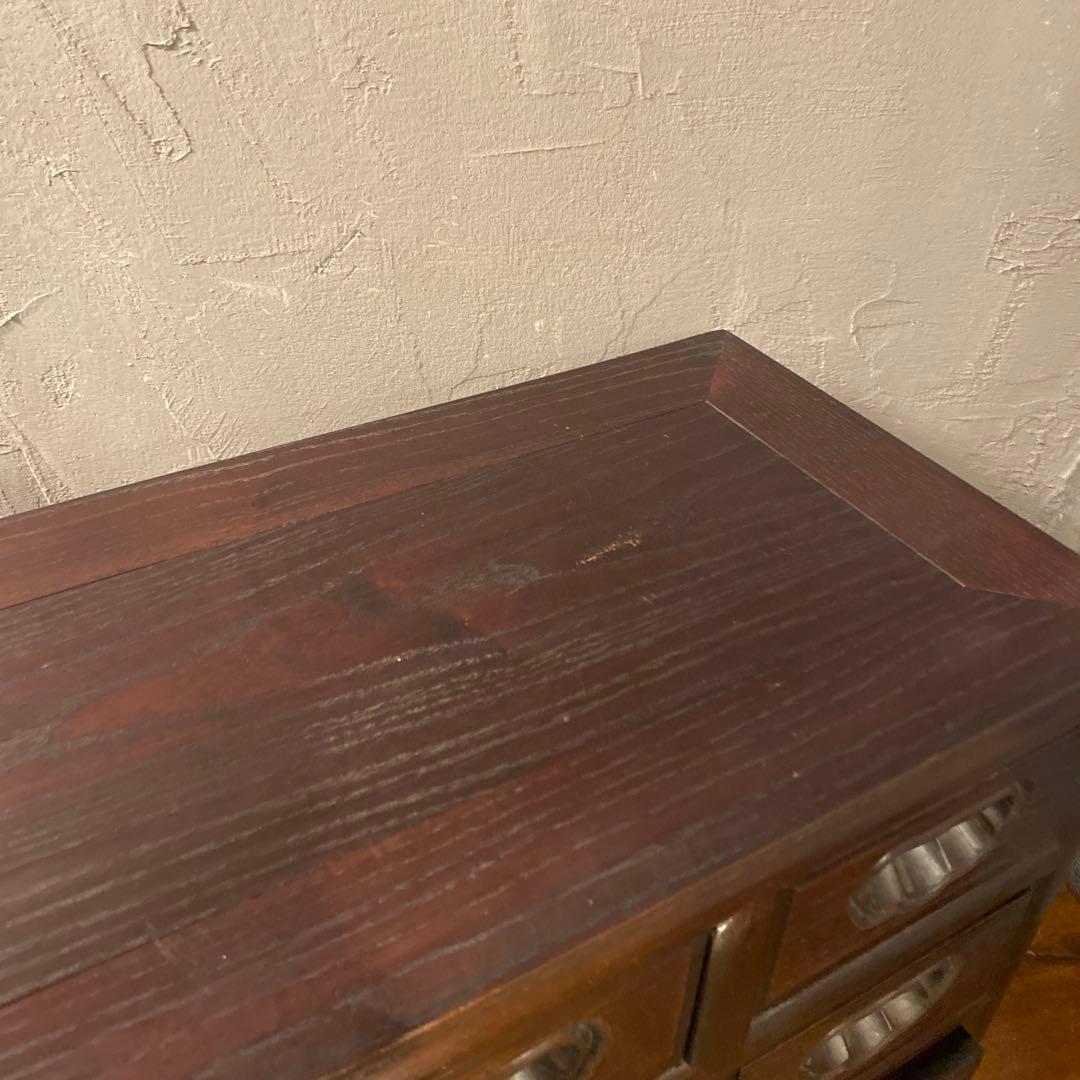 高級薬箪笥 小引き出し12杯 花梨 インテリア 収納 和家具