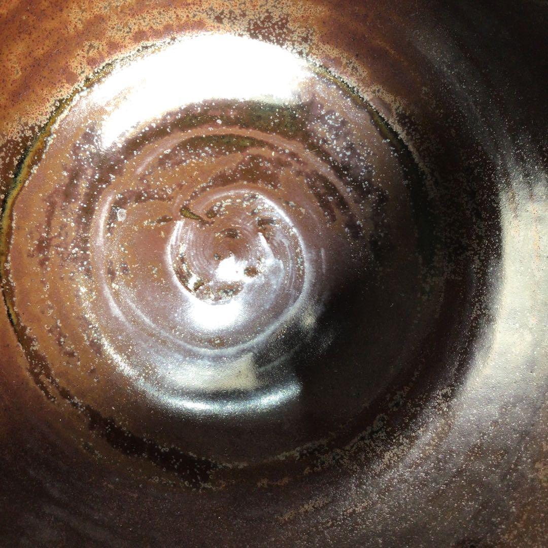 Ｎ６０４　水指　『高取焼』『碧山窯造』『兎摘み』　共箱　茶道具