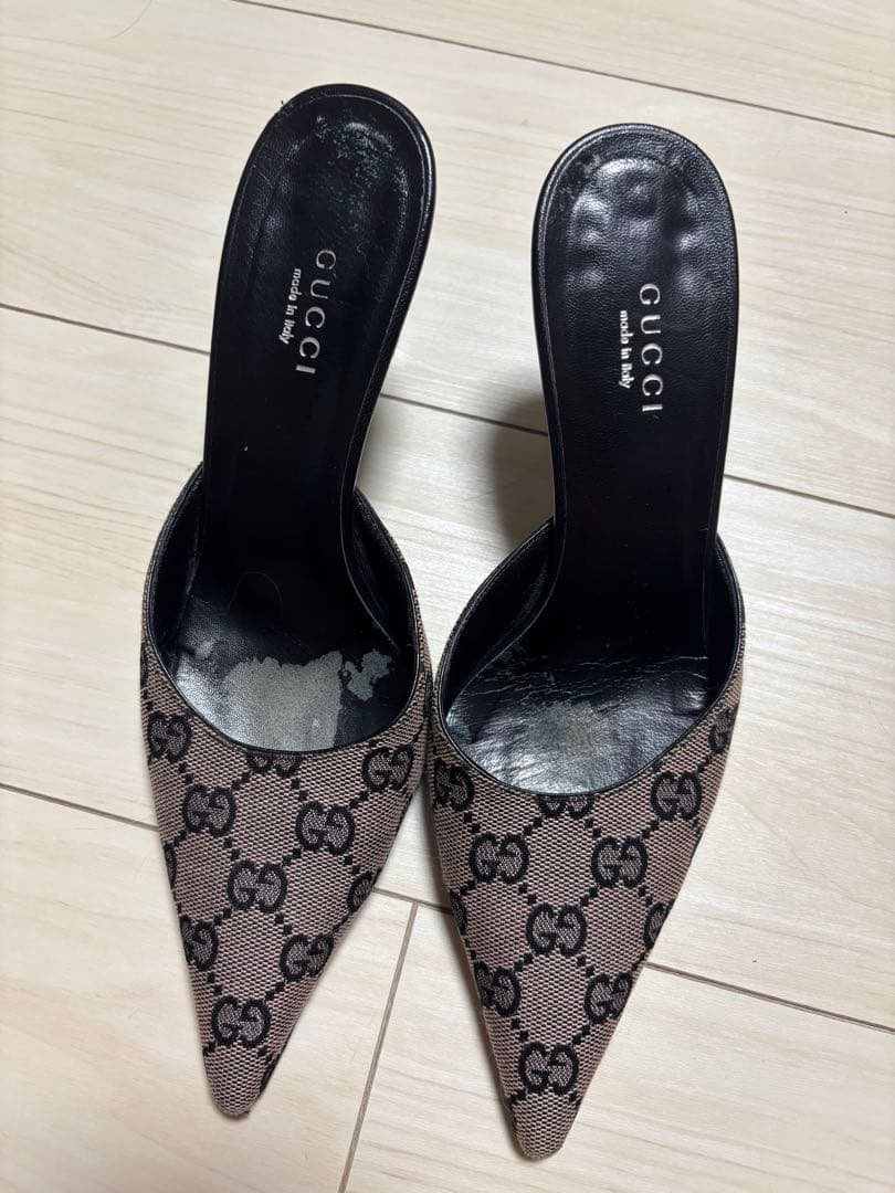 GUCCI ミュール ピンク系 35C