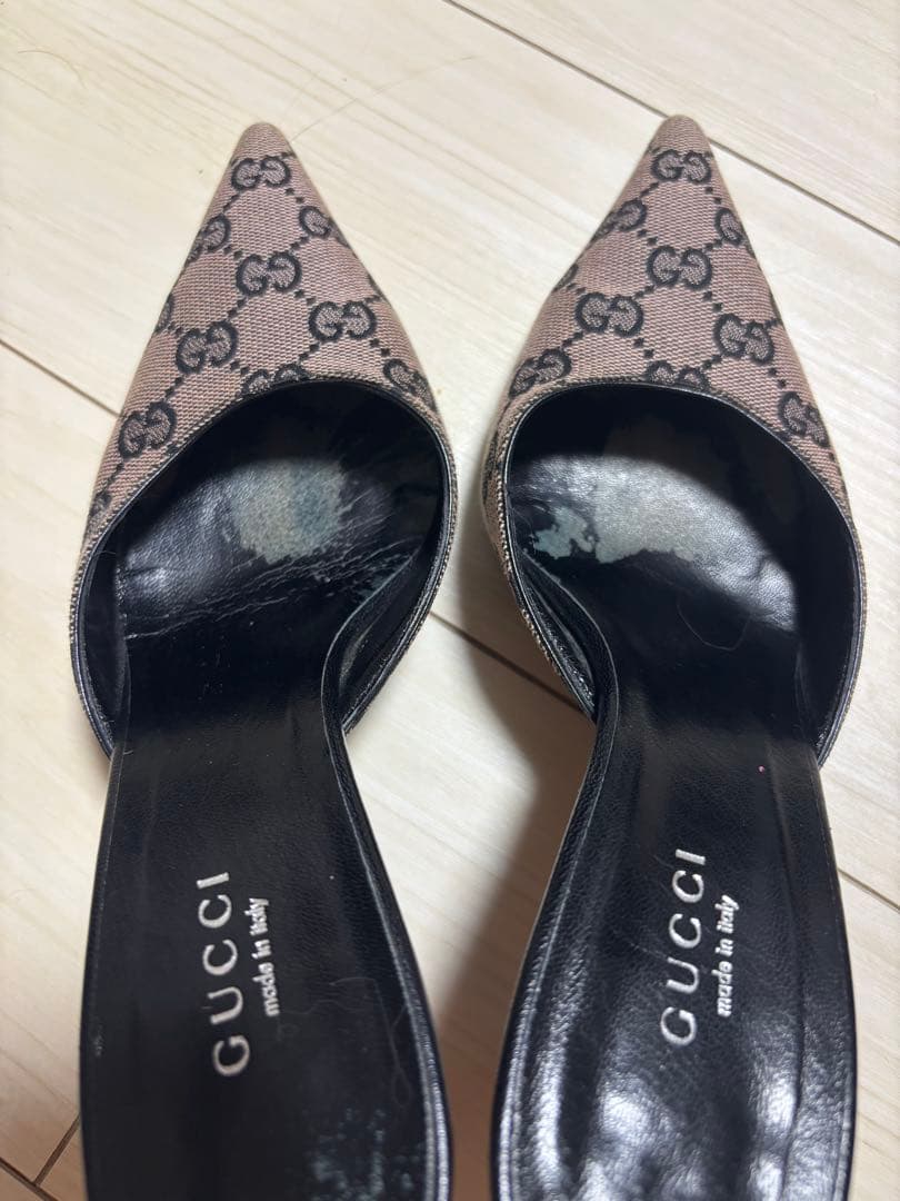 GUCCI ミュール ピンク系 35C