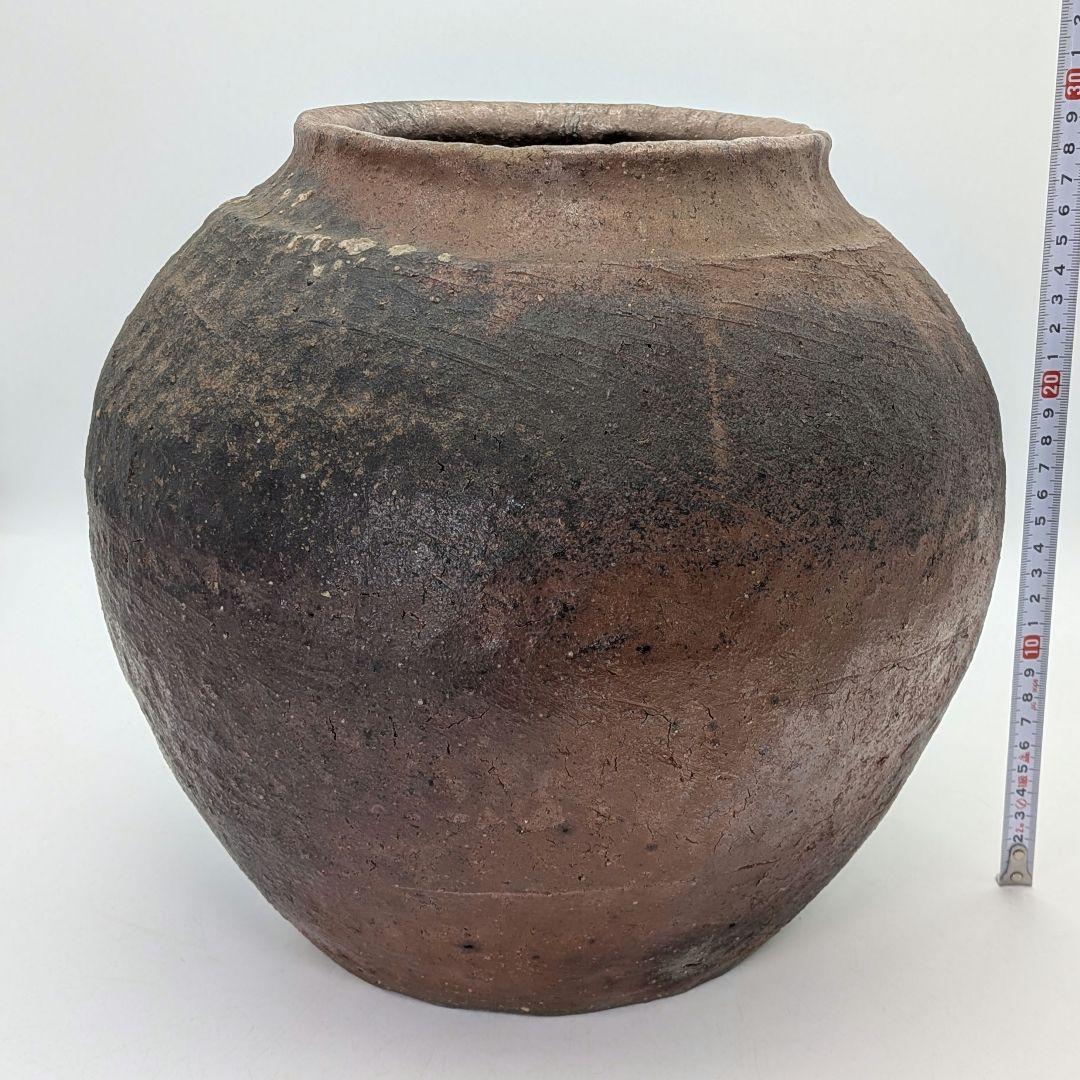中村六郎 備前焼 壺 壷 紐作り 希少 工芸品 置物 コレクション インテリア