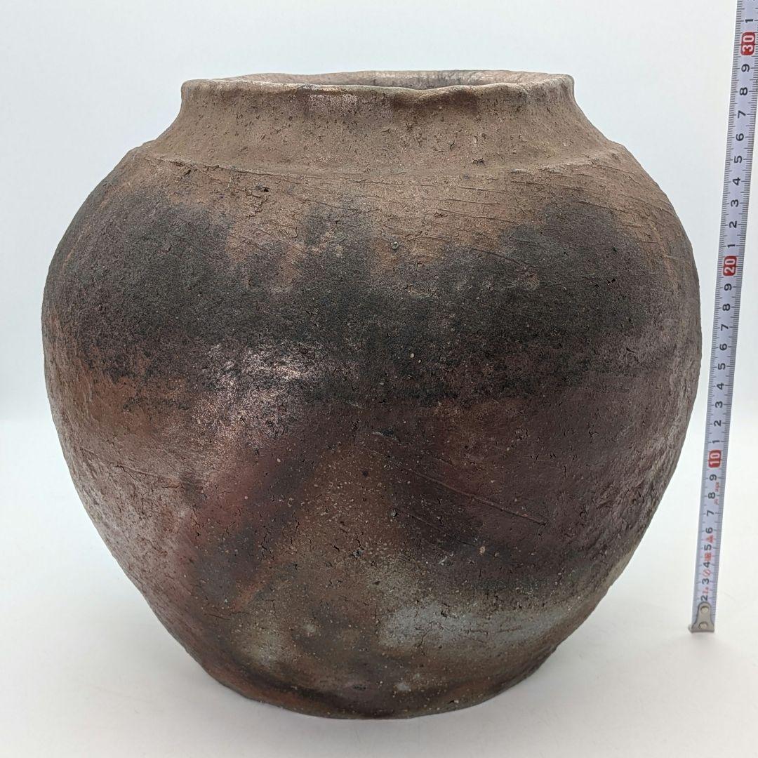 中村六郎 備前焼 壺 壷 紐作り 希少 工芸品 置物 コレクション インテリア