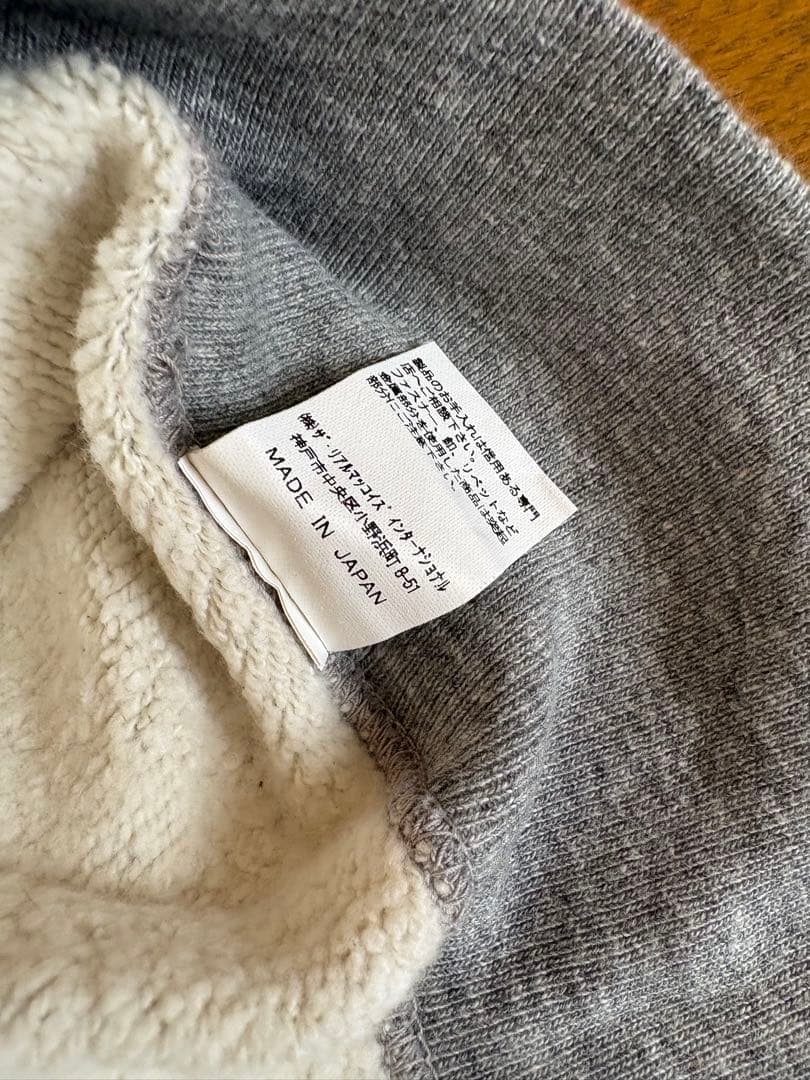 The Real McCoy's グレー フード付きパーカー XXL