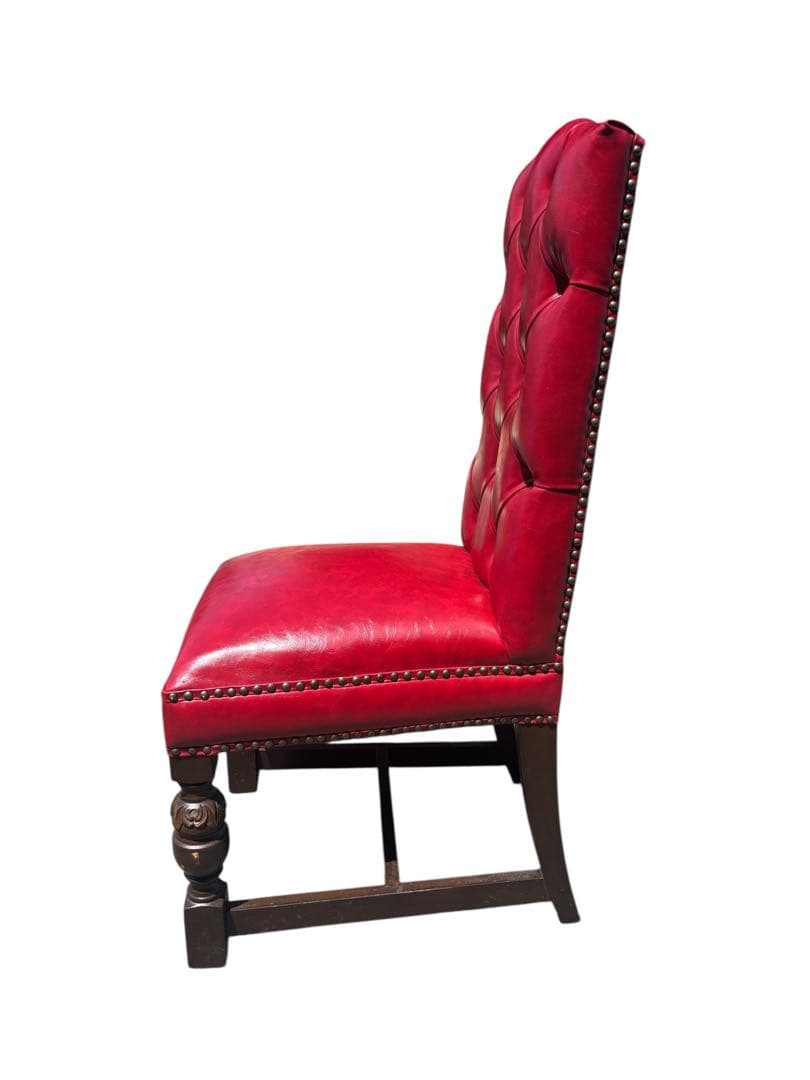 VINCENT ヴィンセント ハイバック ダイニングチェア レッド 椅子・チェア