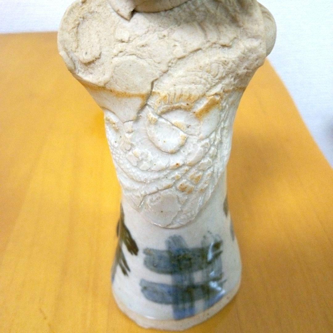 砥部焼き 森元青芳 青芳人形 5体 磁器 置物 手作り 工芸品