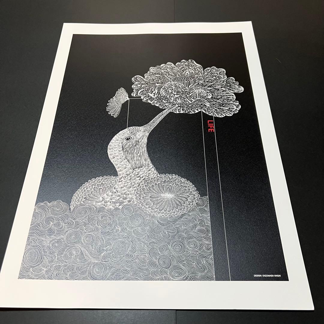 【入手困難】永井一正　『LIFE』ポスター 5枚セット