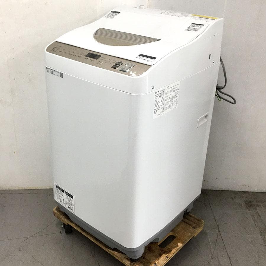 シャープ ES-T5DBK-N 縦型洗濯乾燥機 洗濯5.5kg 乾燥3.5kg