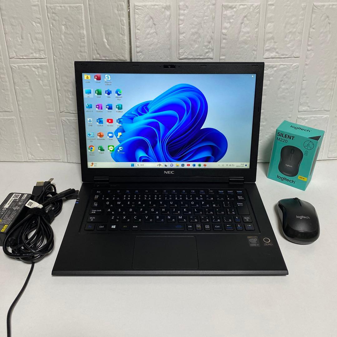 Windows11 オフィス2024年Core i7 SSD 256GB NEC