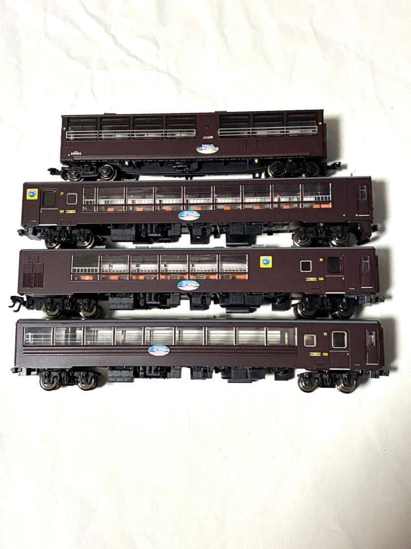 ノロッコ号客車4両　マイクロエース　ライト点灯確認済