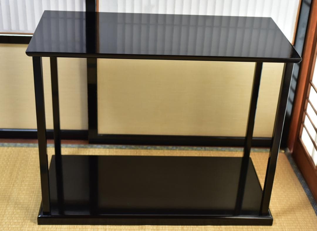 真塗真台子 【極上品】飾棚 組立式 お茶道具/共箱